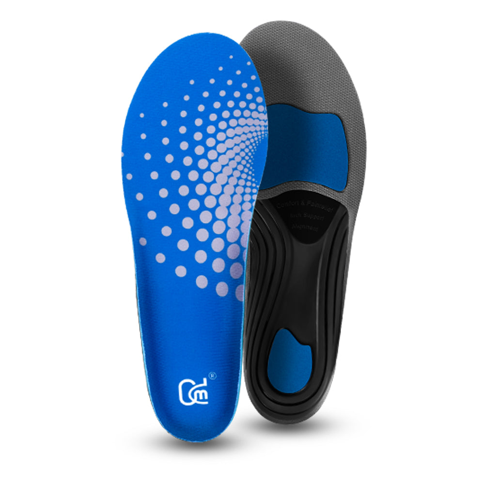 【1 Pairs Blue-Standard】Plantar Fasciitis Insoles, High Arch Support Insoles from 120 to 240 lbs, Heavy Duty Orthotic Shoe Inserts For Sports Use