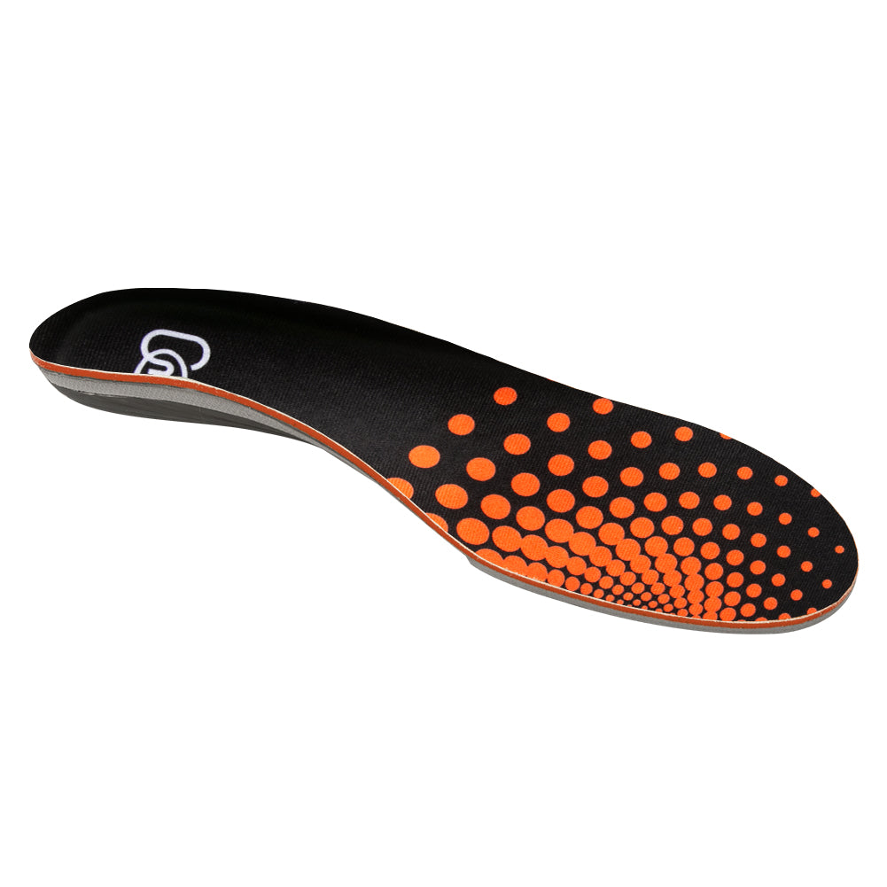 【1 Pairs Orange-Standard】Plantar Fasciitis Insoles, High Arch Support Insoles from 120 to 240 lbs, Heavy Duty Orthotic Shoe Inserts Suitable for Sport Use