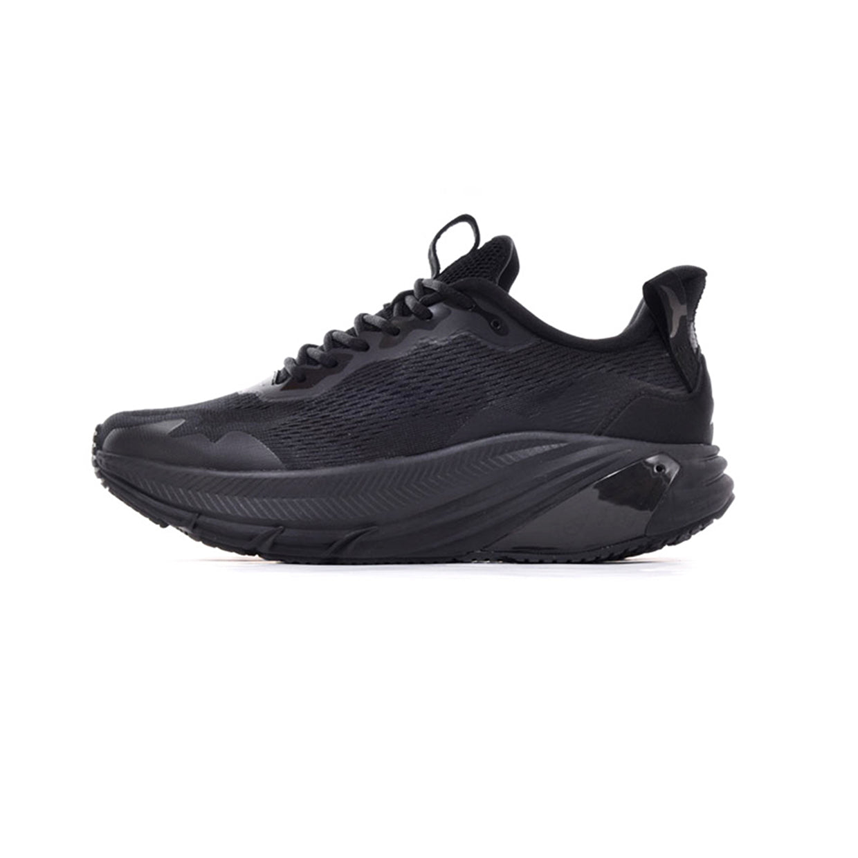 Breathable Lightweight Running Sneakers, Men & Women's Shock Absorbing Athletic Shoe, Black