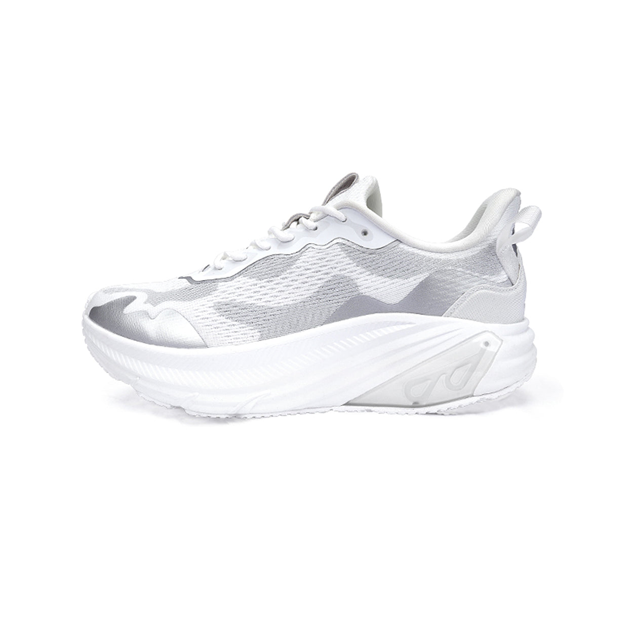 Breathable Lightweight Running Sneakers, Men & Women's Shock Absorbing Athletic Shoe, White