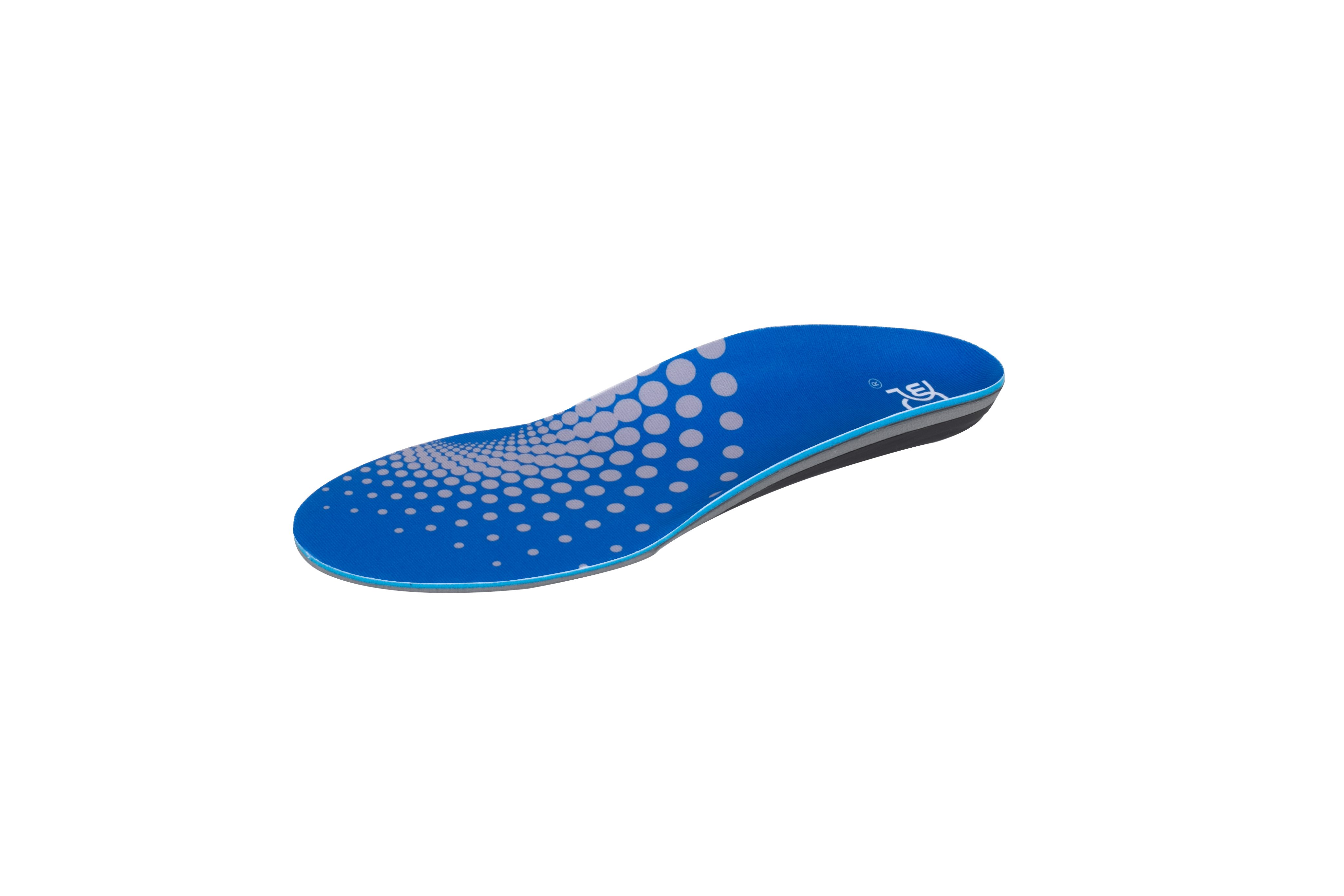 【2 Pairs】Plantar Fasciitis Insoles for High Arch Orthotic Inserts, 240+lbs Heavy Duty Support, Blue Orange