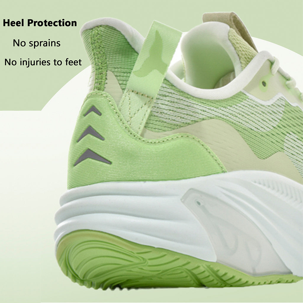 Breathable Lightweight Running Sneakers, Men & Women's Shock Absorbing Athletic Shoe, Green